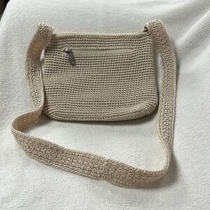 NWOT The Sak Hand Crocheted Cross body CREAM Bag